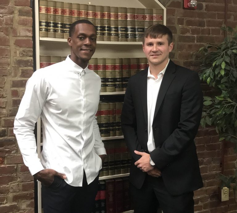 Attorney Zach Berry and NBA star Rajon Rondo